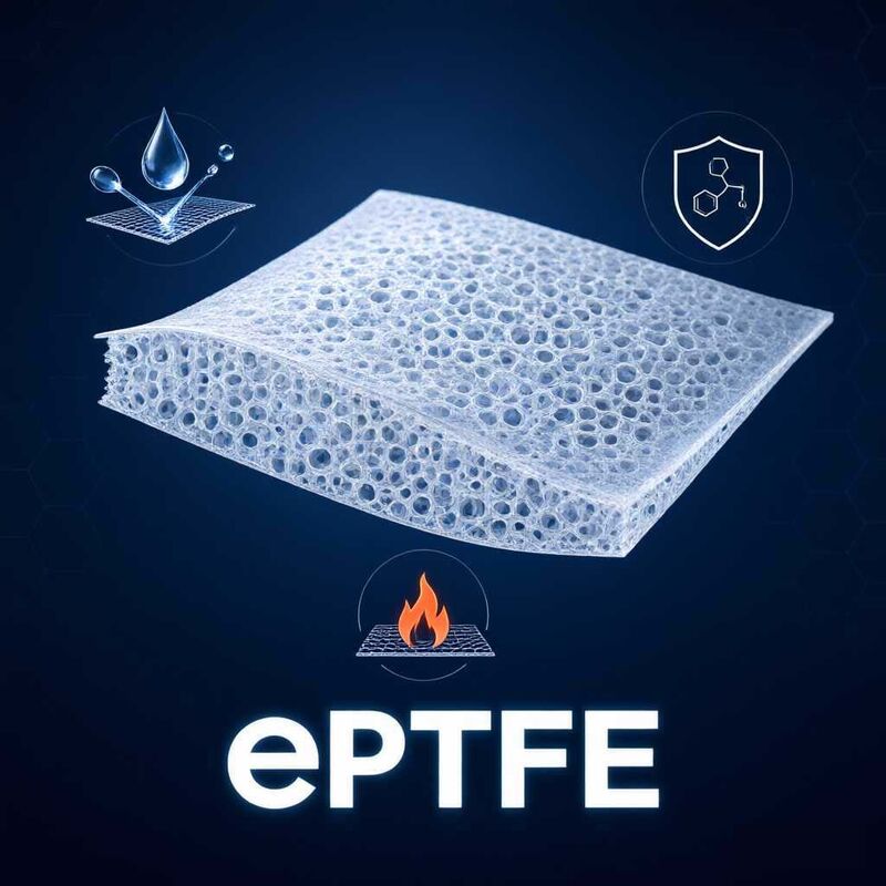 Hydrophobic Oleophobic PTFE Membrane with PET Support Layer and Microporous Structure for ePTFE Filter Membrane Filtration